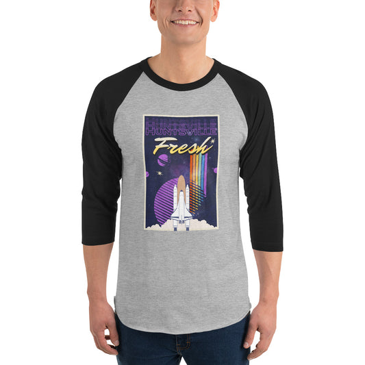 Retro Space Shuttle 3/4 Sleeve Shirt
